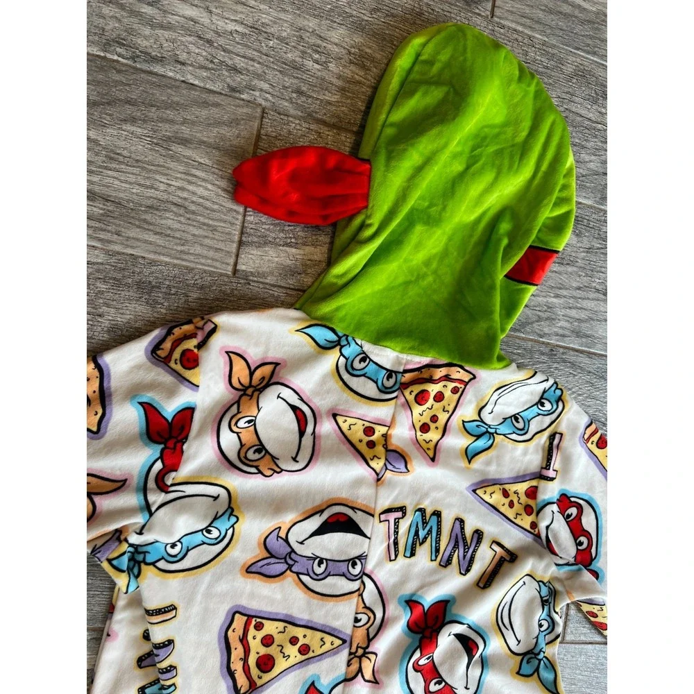 Teenage Mutant Ninja Turtles Pajama Union Suit Hooded Medium‎ 8 10 costume TMNT